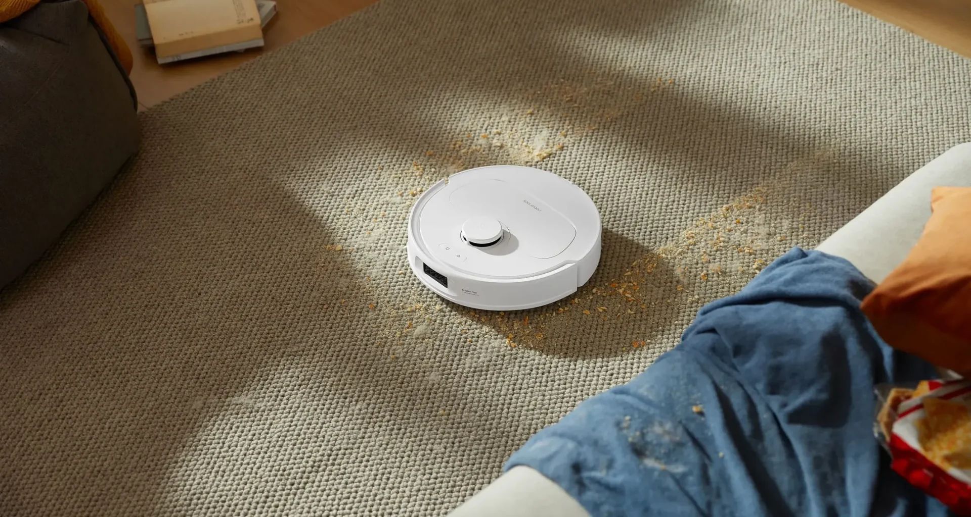 Imagen de un robot aspirador de Roborock